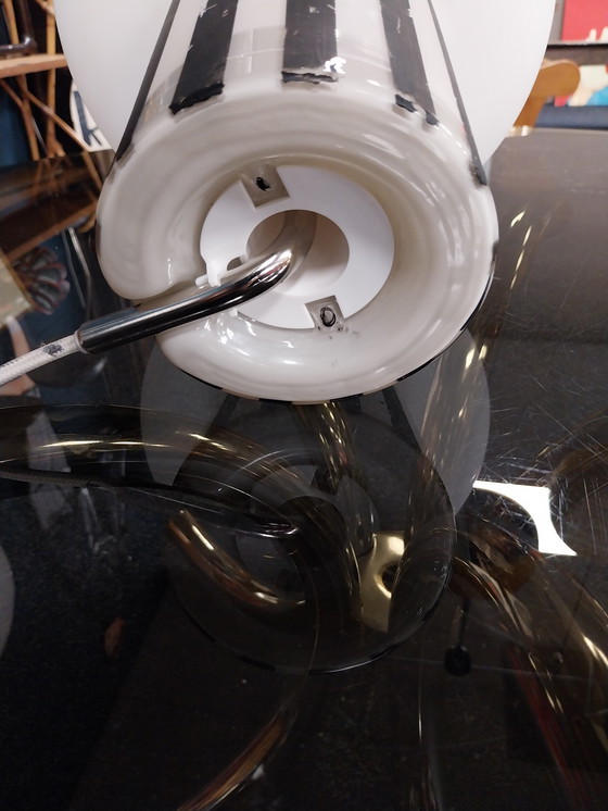 Image 1 of 1 x memphis style glass table lamp 1980's