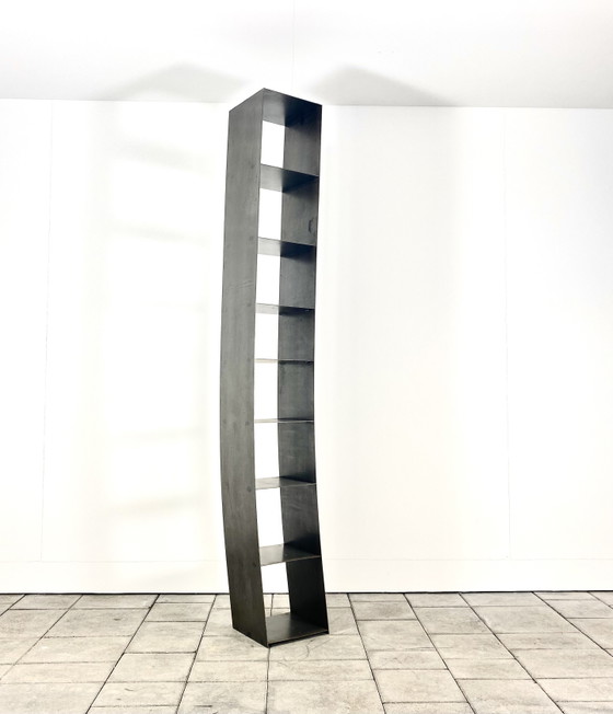 Early Edition Gespanntes Regal Design Gruppe Pentagon / W. Laubersheimer – Bookcases, Metal (photo 4 of 6)