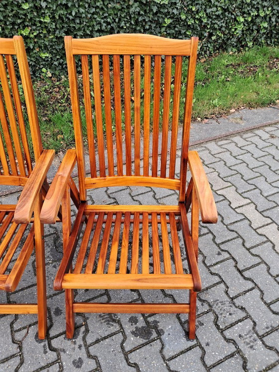 Image 1 of 2 Sunyard Veronica Klapp- und Liegestühle aus Teakholz
