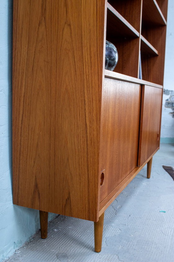 Image 1 of Vintage teakhouten dressoir, boekenkast, bijzettafel, ladekast, Deens, jaren 60