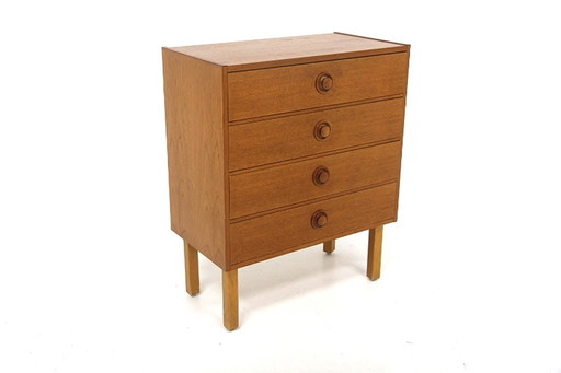 Scandinavische ladekast van teakhout, Zweden, 1960