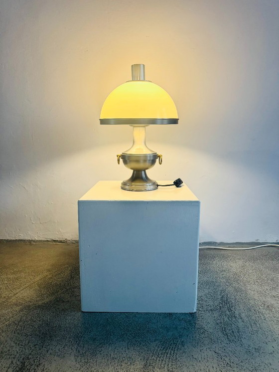 Image 1 of Lámpara de mesa metálica con forma de seta de Dijkstra Lampen, Países Bajos, década de 1960