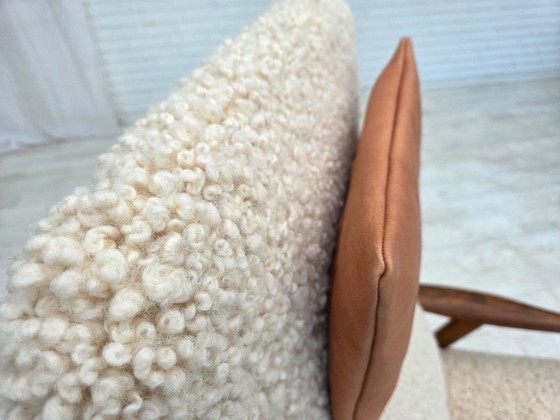 1960s, Danish design by Alf Svensson, genuine sheepskin, reupholstered. – Armchairs, Other (photo 4 of 24)