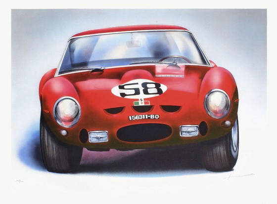 Image 1 of Jean HIRLIMANN Ferrari 250 GTO - 6 Signed lithograph