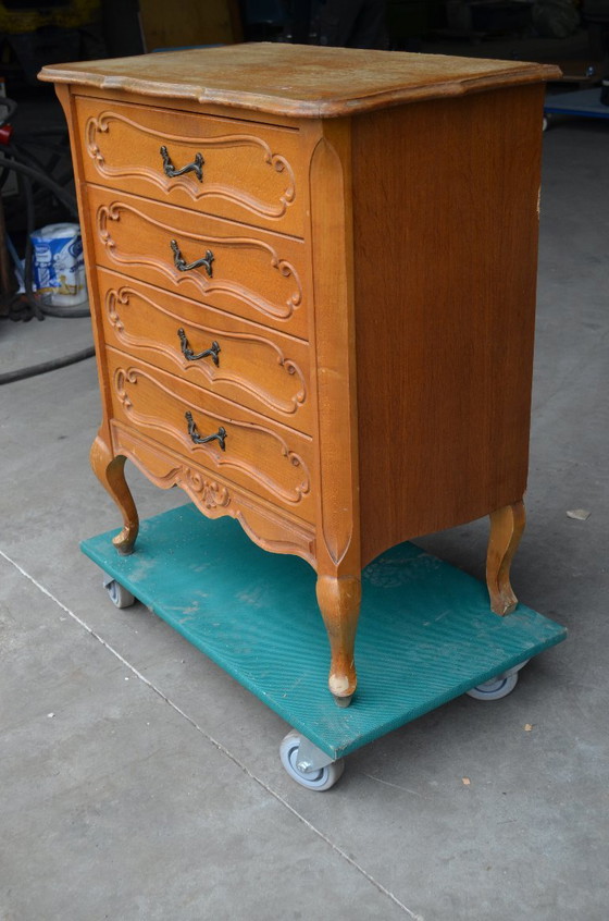 Komoda vintage lata 80/90 – Chest of drawers, Metal, Wood (photo 3 of 8)