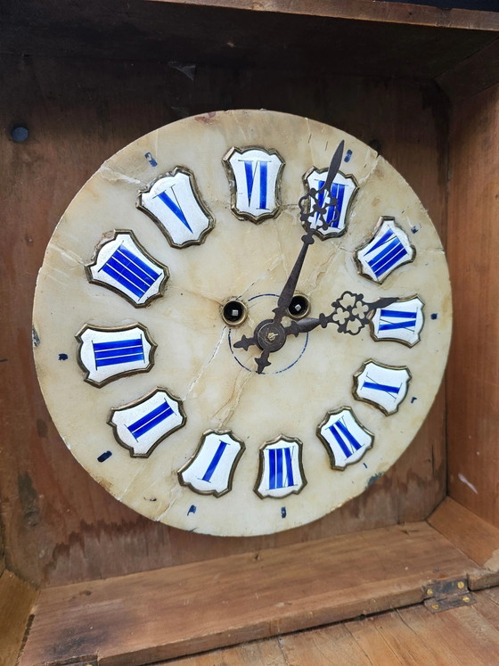 Oeil de boeuf clock / French 19th Century / Napoleon III Inlay Wall Clock (photo 8 of 11)