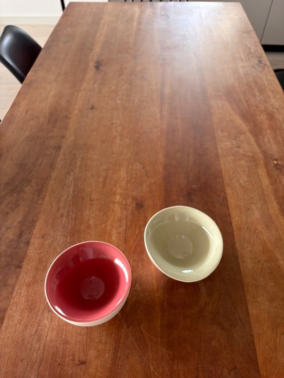 Image 1 of Massief kersenhouten eettafel met 2 lades