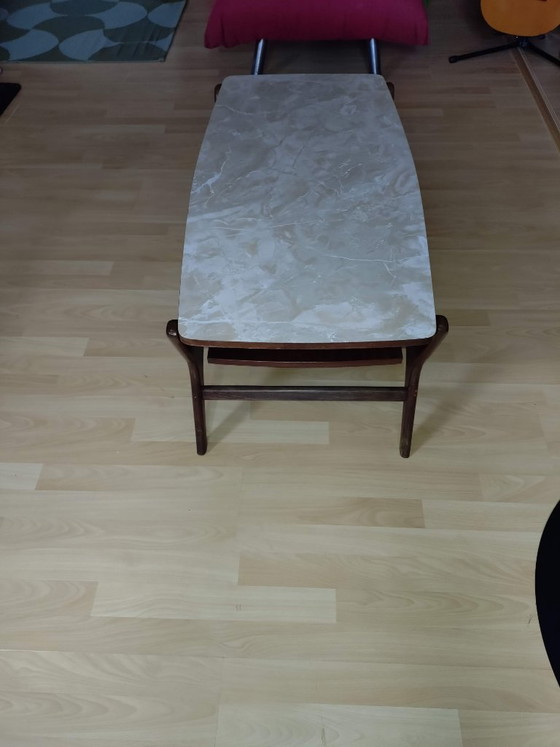 Tavolino da caffè vintage in legno di Louis Van Teeffelen, Tavolini da caffè, Altro, Marrone (foto 5 di 5)