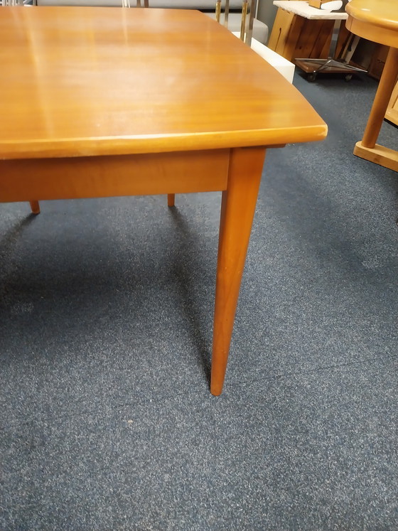 Image 1 of 1 x teak extendable dining table in the style of Van Teeffelen 1960s