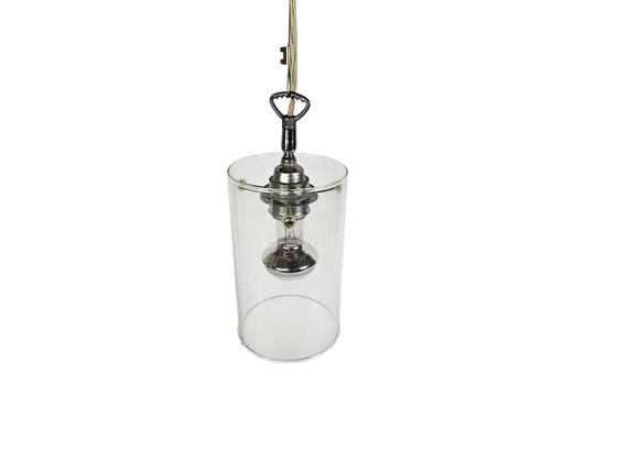 Image 1 of Design hollandais - Pola International Amsterdam - lampe suspendue - verre - métal - années 1990