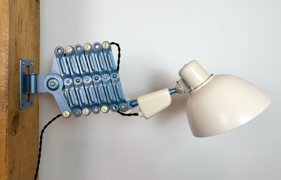 Image 1 of Industrielle Scherenlampe aus Ostdeutschland von Reif Dresden, 1950er Jahre