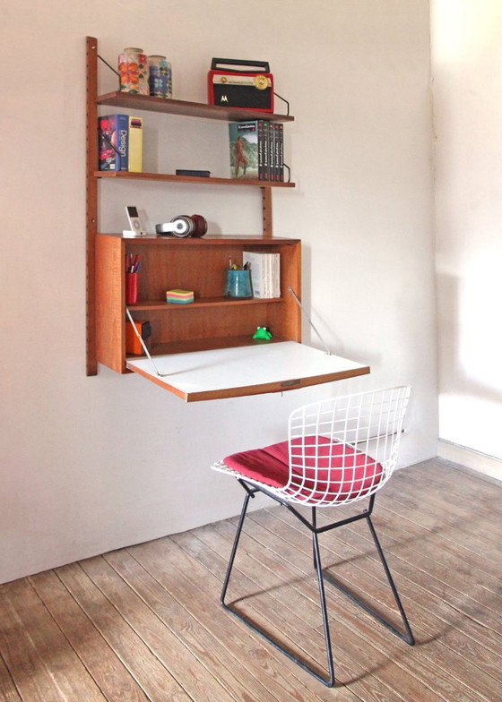 Sistema a parete Cadovius con scrivania segretario – Librerie, Legno (photo 9 of 11)