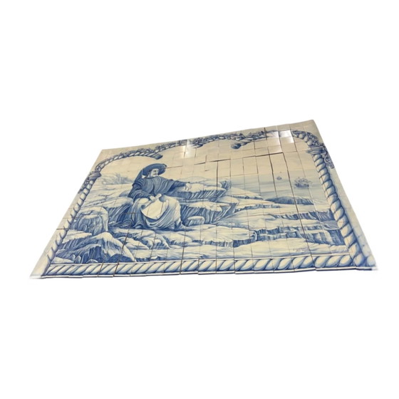 280 piastrelle Azulejos dipinte a mano / Enrico il Navigatore di C. Constantia / Jorge Gardoso 1996 / (photo 12 of 12)