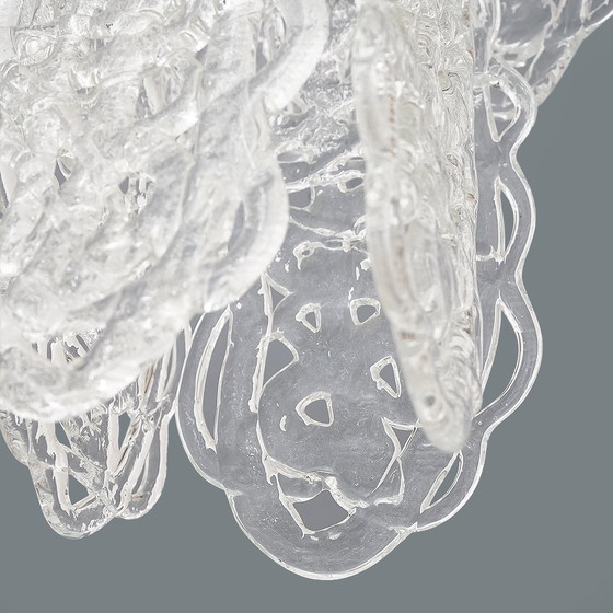Image 1 of Kroonluchter "Ragnatela" met Murano glaselementen, 1970