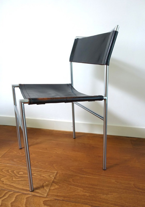 Martin Visser SE 06 Sedia da pranzo/da comodino Prima serie – Spectrum, Sedie da pranzo, Leather, Metal (photo 11 of 19)