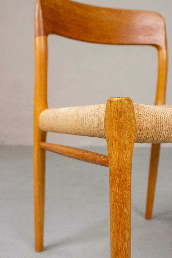 2 Niels Möller Nr. 75 Sedia Rovere Vintage Mid Century Danese – Niels Otto Møller, Sedie da pranzo, Wood (photo 11 of 15)