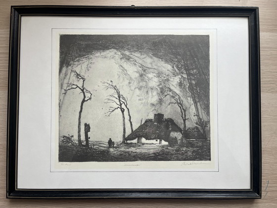 Image 1 of 4 etchings by Dirk Baksteen – signed and numbered