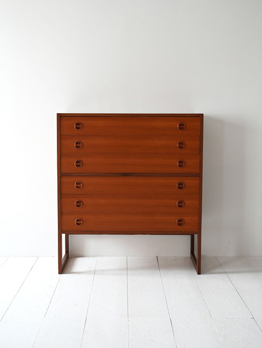Commode en teck danoise des années 1960 par Arne Wahl Iversen