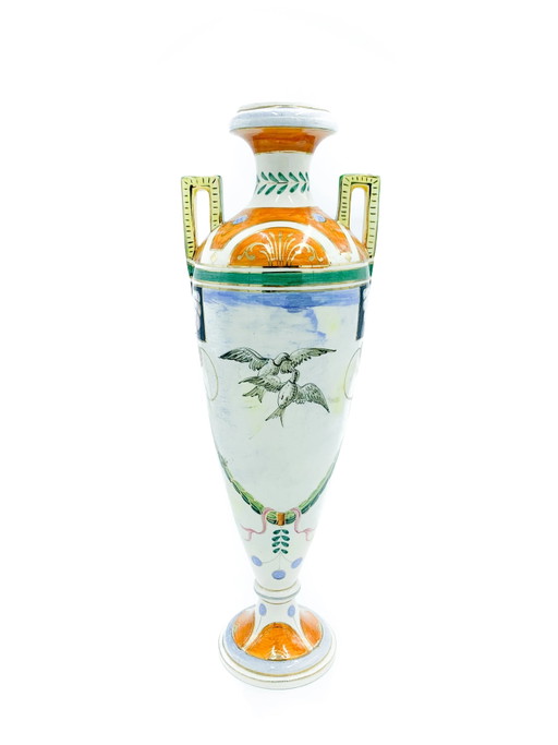 Keramikvase aus den 1930er Jahren von Colonnata, Toskana