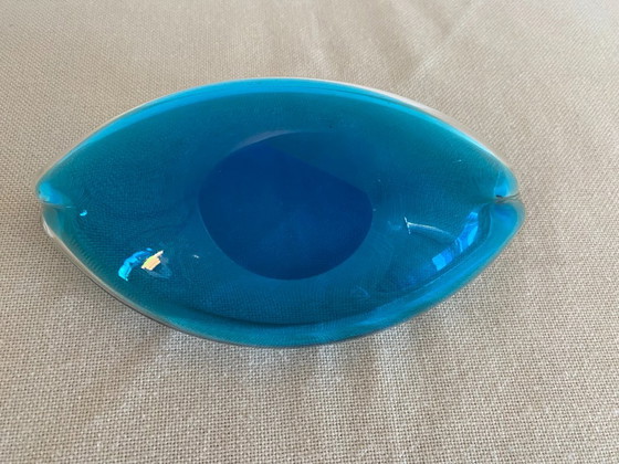 Bol en verre d'art de style Sommerso bleu vintage, années 1960 – Objets déco, Glass (photo 10 of 12)