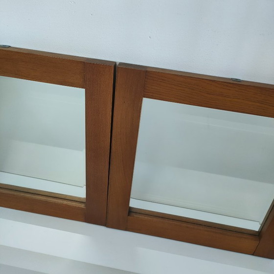 Image 1 of Miroir mural à facettes en chêne belge MTE Theuns (2 présents)