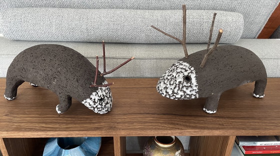 Image 1 of Dos animales de cerámica