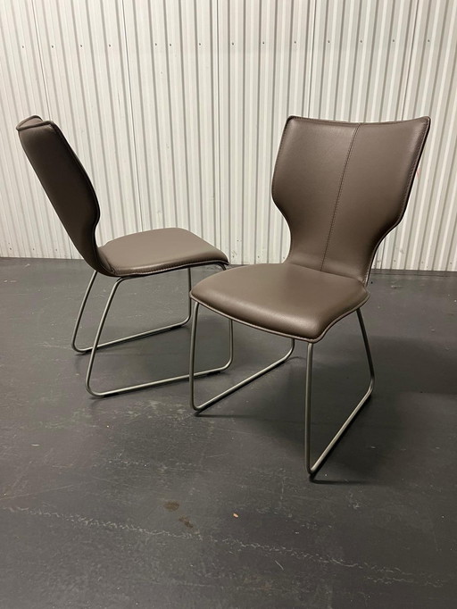 Bert Plantagie - Joni Sleigh Six (6) Dining Chairs (Armless)