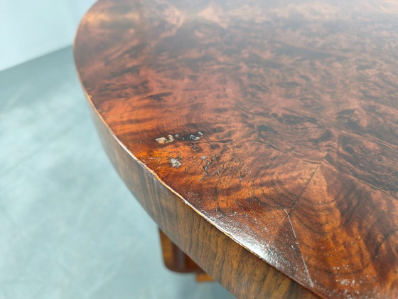 Image 1 of Tavolino da caffè Art Déco in noce impiallacciato, Cecoslovacchia, anni '30