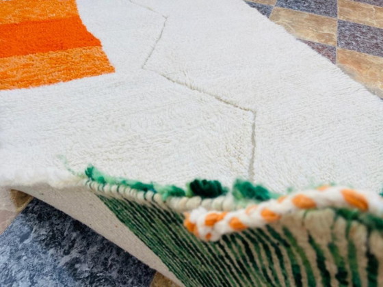 Image 1 of Marokkanischer Teppich aus Naturleinen, 250 x 150 cm