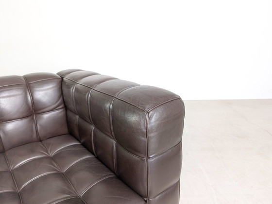 Image 1 of 2x Sillones originales Wittmann Kubus Josef Hoffmann cuero marrón