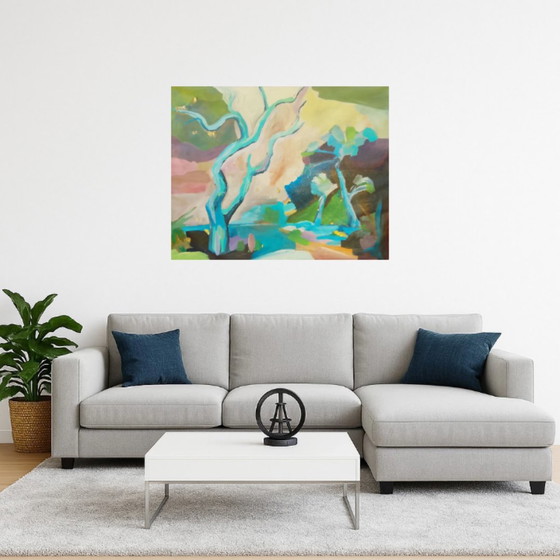 Acrylic Painting #wallalm 80x100cm – Art, Gold, Canvas (photo 3 of 15)