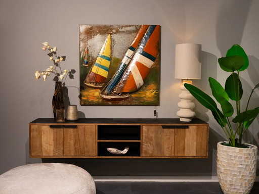 3D-Metallkunst – Segeln