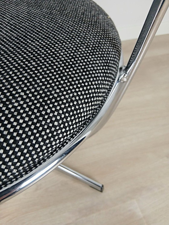 2 X Arne Dahléns Voor Dalum – Eetkamerstoelen, Chrome (photo 14 of 15)