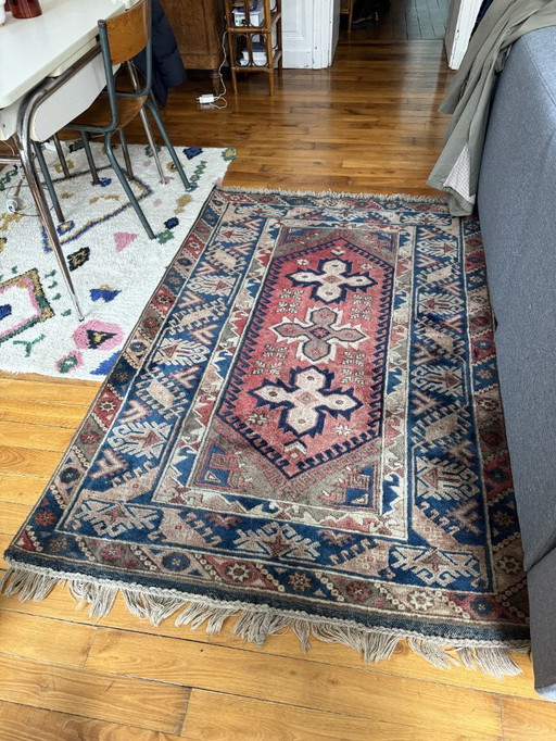 Handwoven wool rug, nige kars