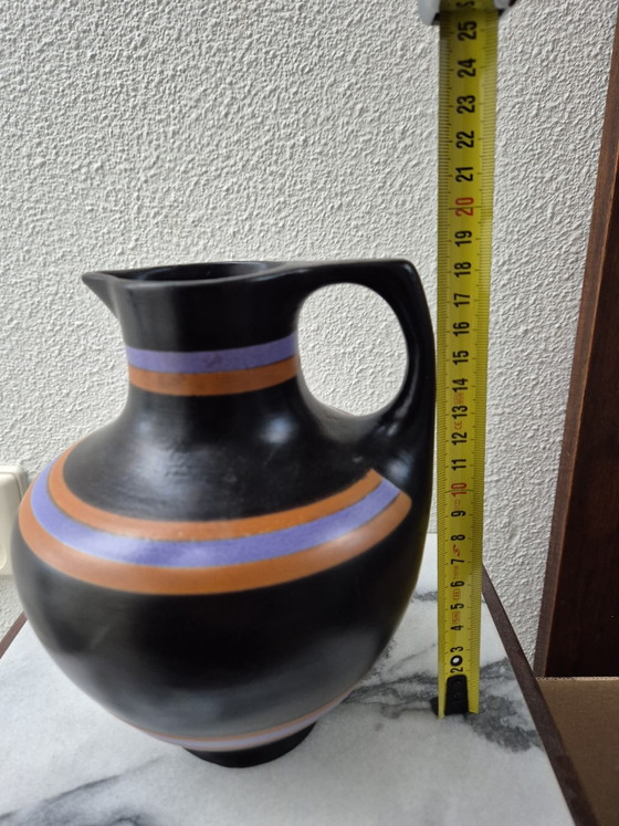 Pottery Earthenware Vase With Handle – Schoonhoven, Ceramic (photo 4 of 6)