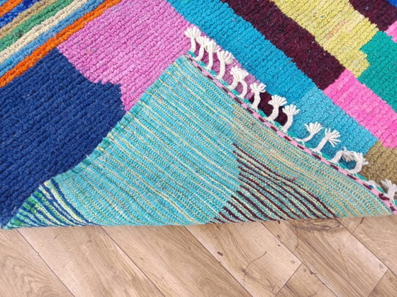 Image 1 of Mehrfarbige Berber-Tapis aus Leinen, 350 cm x 200 cm