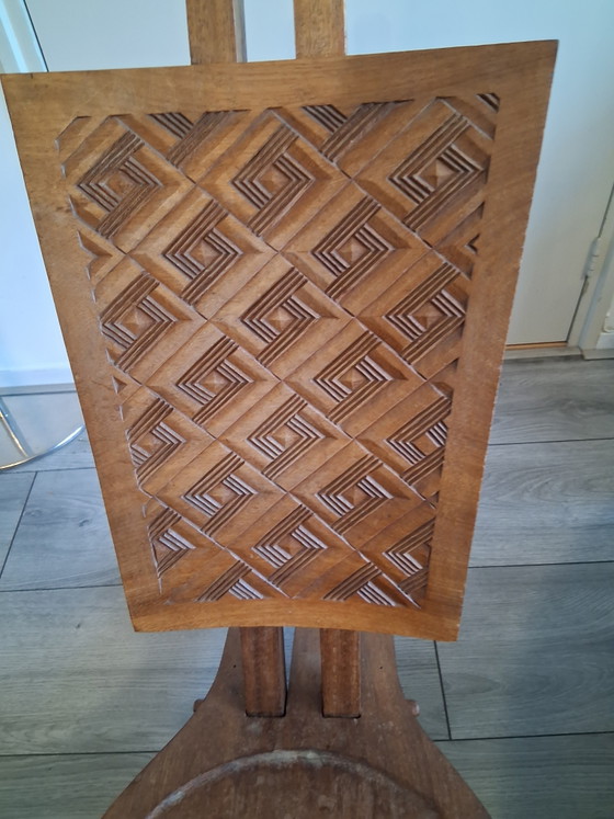 Image 1 of African ceremonial chief chair 
