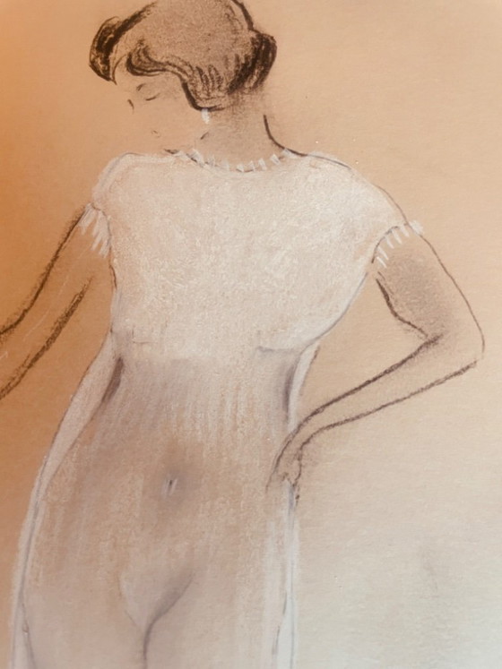 Image 1 of Dipinto firmato, ritratto femminile, "trasparenza"