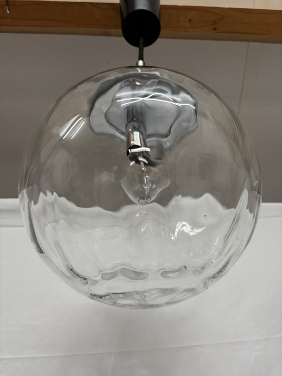 Image 1 of Vintage design Hustadt Leuchten 'Ripple' hanglamp