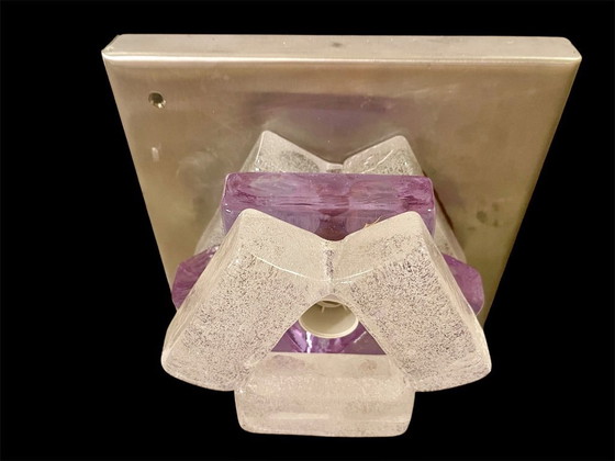 Image 1 of Albano Poli by Poliarte wandverlichting glas murano, Italië 1970