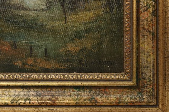 Image 1 of Landscape Painting by Degehryver, Belgium, 1950 