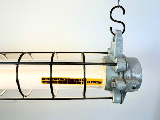 Image 1 of Lampada a sospensione industriale grigia di Elektrosvit, anni '80