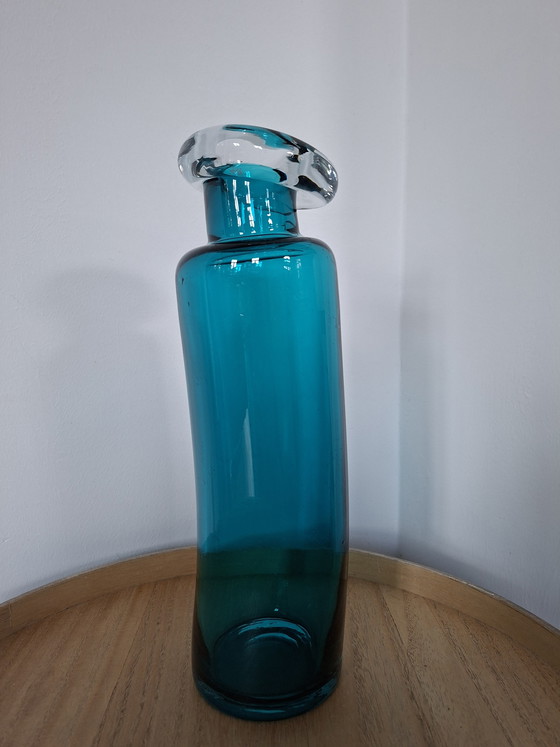 Image 1 of Vintage Rosenthal "Drunken Bottle" Vase – Turquoise (30 cm)