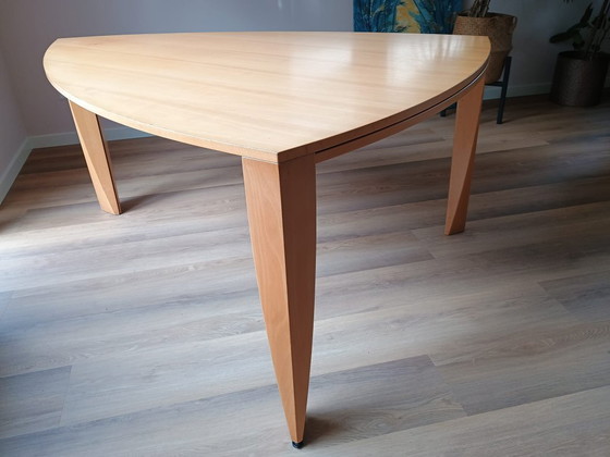 Image 1 of Tavolo a farfalla Castelijn, tavolo da pranzo, allungabile, forma triangolare/a goccia