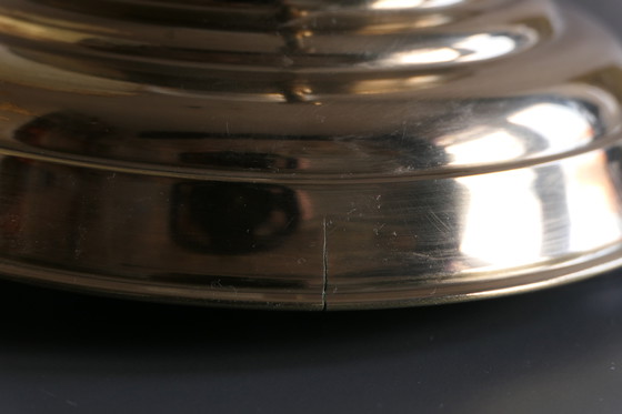 Image 1 of Twee art deco plafondlampen, gemarmerd, druppelvorm