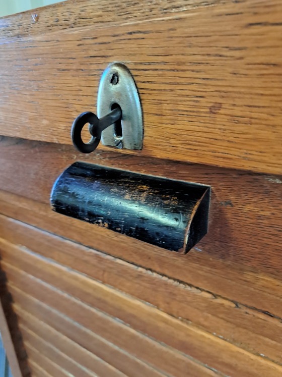 Art Deco filing cabinet – Metal, Wood (photo 5 of 8)
