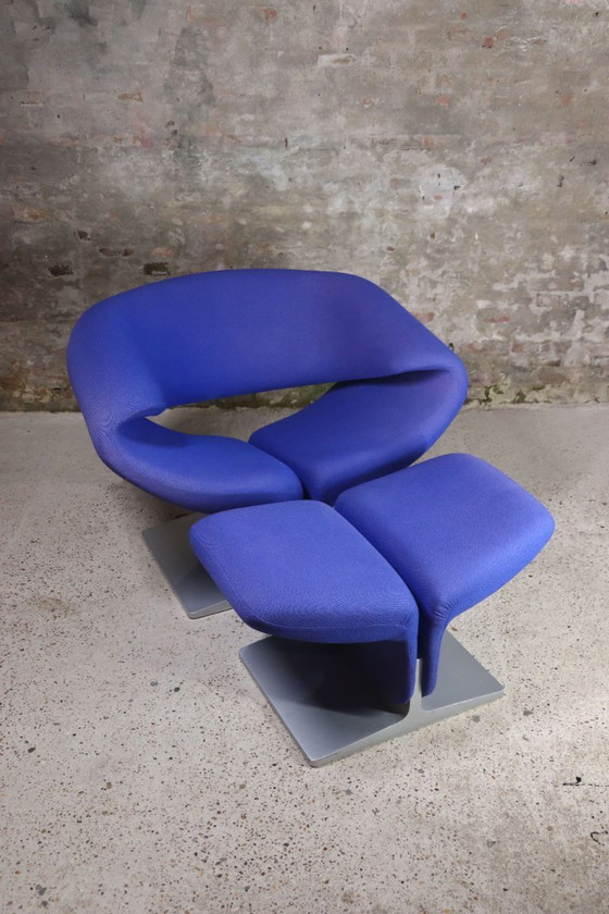 Image 1 of Artifort - F582 - Ribbon Chair + Ottoman - Pierre Paulin - 1990s