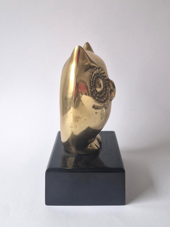 Image 1 of Caravell Design – Größte Kupfereule auf Holzsockel