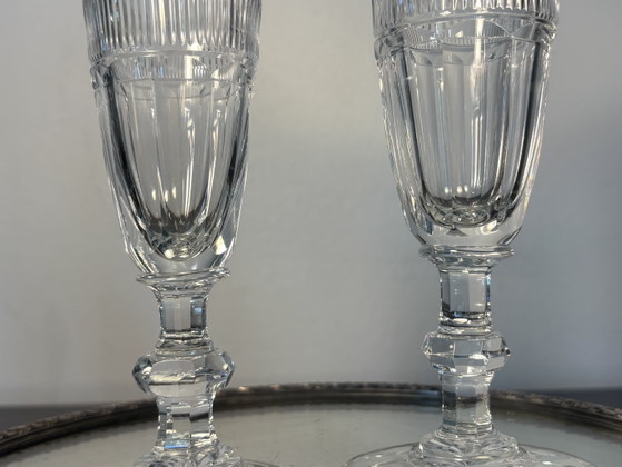 2 Flûtes Saint Louis Trianon Model – Gläser & Karaffe, Crystal (photo 6 of 14)