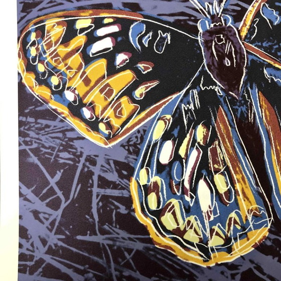 1990s After Andy Warhol "Butterfly" Lithograph – Lithographs & prints, Paper (photo 2 of 11)